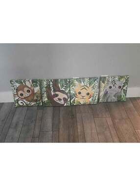 Safari Animals Kids Wall Art